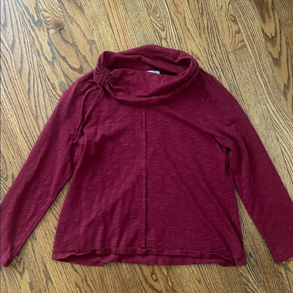 Habitat Deep Red Cowl Neck Top